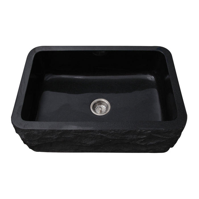 Barclay Birgitta Single Bowl Granite Apron-Front Sink FSGSB4020-GPBL