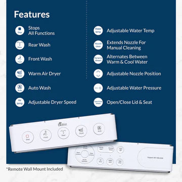 BIOBIDET Discovery DLS Bidet Seat DISCDLSE