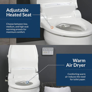 BIOBIDET BB-1000 Supreme Bidet Toilet Seat BB1000E