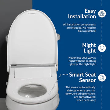 BIOBIDET BB-2000 Bidet Toilet Seat BB2000R