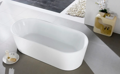 Kube Ovale White Bathtub | Ovale White Bathtub | basinandvessel