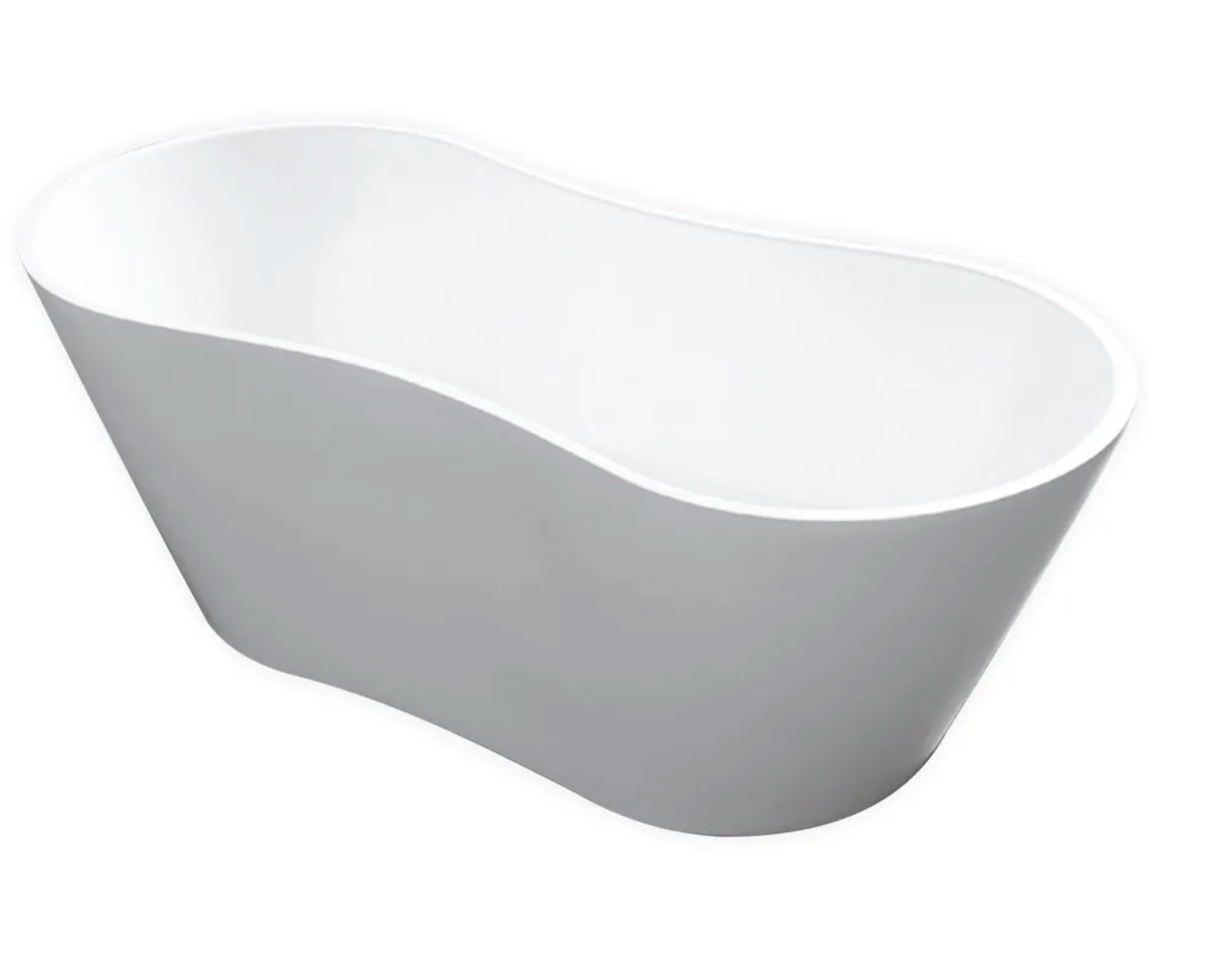 Kube Onde Free Standing Bathtub | Onde White Bathtub | basinandvessel