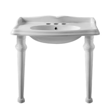 Whitehaus Isabella Collection Large Rectangular Console Sink AR864-GB001-3H