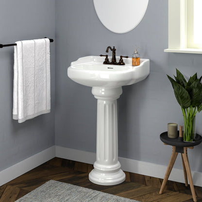 Barclay Vicki Pedestal Lavatory 3-654WH