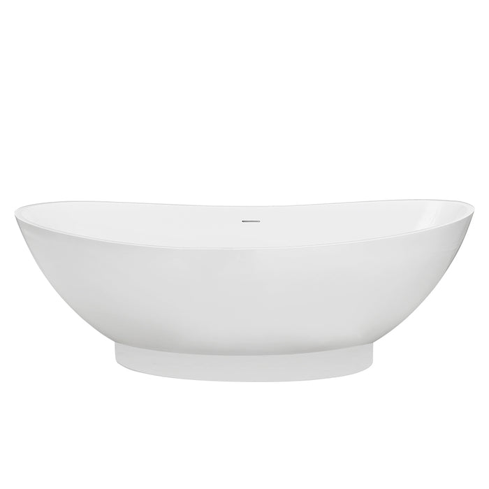 Barclay Julianna 71" BARstone Double Slipper Tub RTDSN71-WH