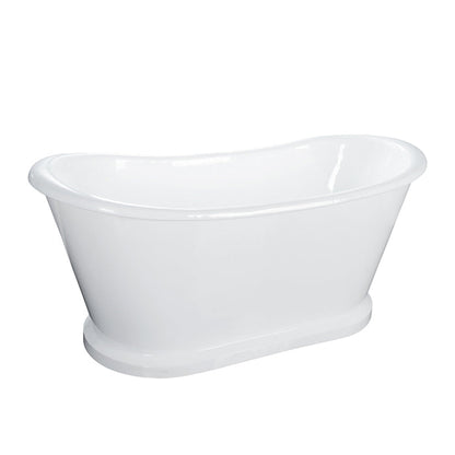 Barclay Raynor 66" Cast Iron Bateau Tub CTBATN66-WH