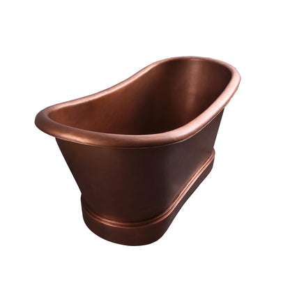 Barclay Carwyn 72″ Copper Bateau Double Slipper Tub COTDSN72L-SAC