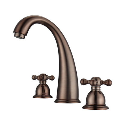 BARCLAY Maddox Widespread Lavatory Faucet with Metal Cross Handles LFW106-MC-ORB