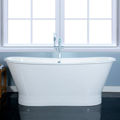 Barclay Wakely Cast Iron Tub w/ Base CTBATN68-WH