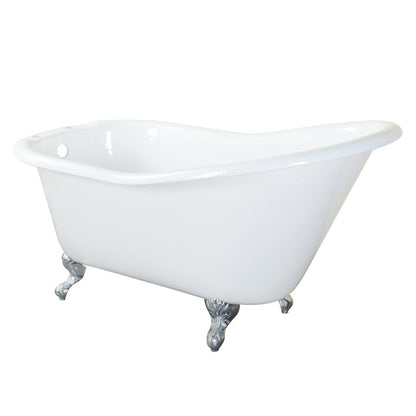 Barclay Griffin 61" Cast Iron Slipper Tub CTSH60-WH-PN