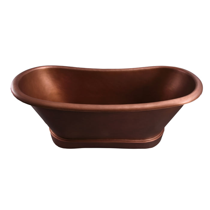 Barclay Carwyn 72″ Copper Bateau Double Slipper Tub COTDSN72L-SAC