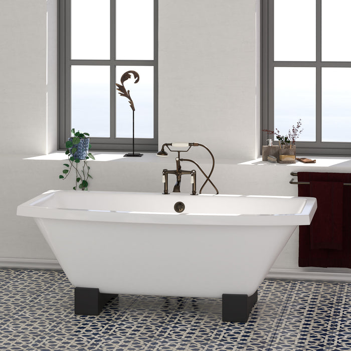 Barclay Athens 67" Cast Iron Tub CTSQN67-WH