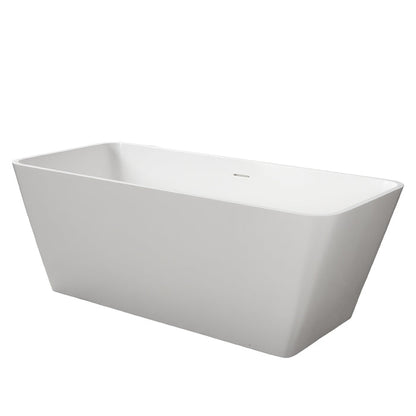 Barclay Romo 59" BARstone Freestanding Tub RTRECN59-WH