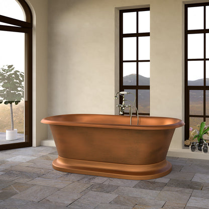 Barclay Somerset 77″ Copper Double Roll Top Tub COTDRN75B-AC