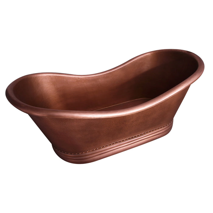 Barclay Amara 72″ Copper Double Slipper Tub COTDSN72P-AC