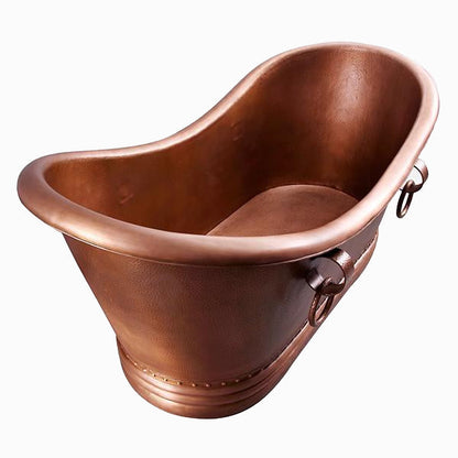 Barclay Baylis 66″ Copper Double Slipper Tub COTDSN66S-AC