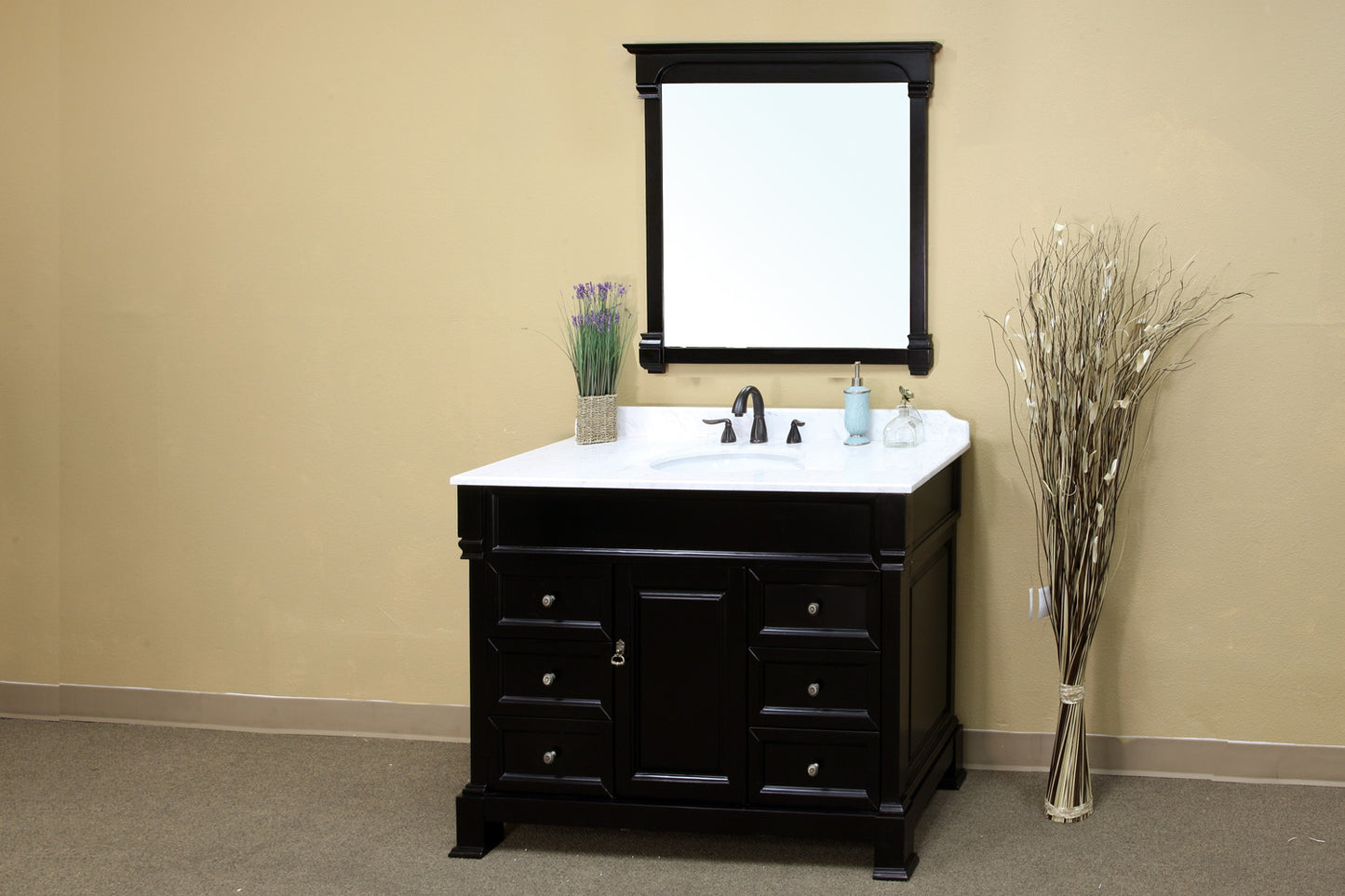 Luna 50 in Single sink vanity-wood-espresso