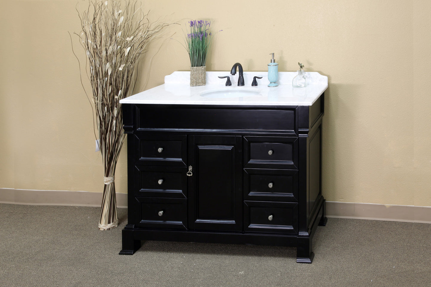 Luna 50 in Single sink vanity-wood-espresso