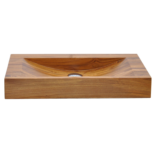 Samos Rectangular Teak Vessel