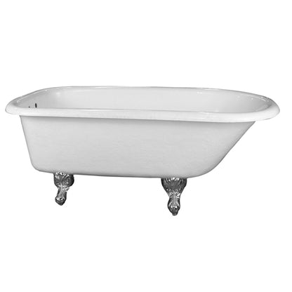 Barclay Andover 60" Acrylic Roll Top Tub ATR60-WH-BL