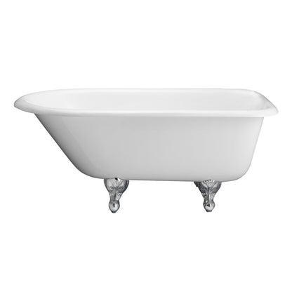 Barclay Brocton 65" Cast Iron Roll Top Tub CTRN67-WH-PN