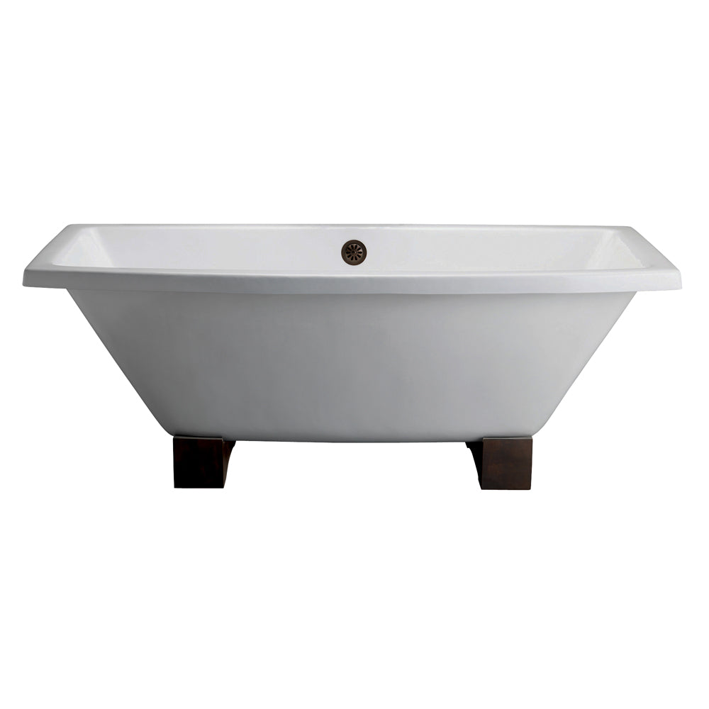 Barclay Athens 67" Cast Iron Tub CTSQN67-WH