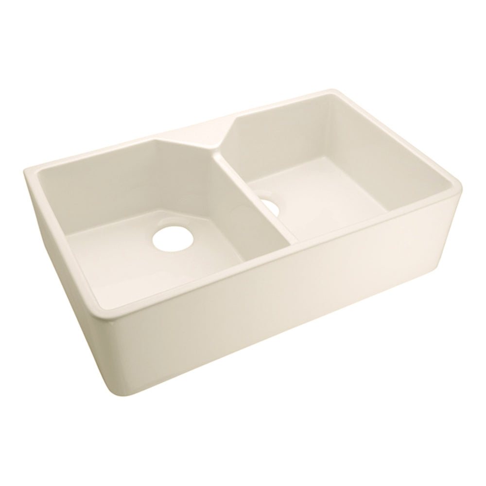 Jolie Double Bowl Fireclay Farmer Sink