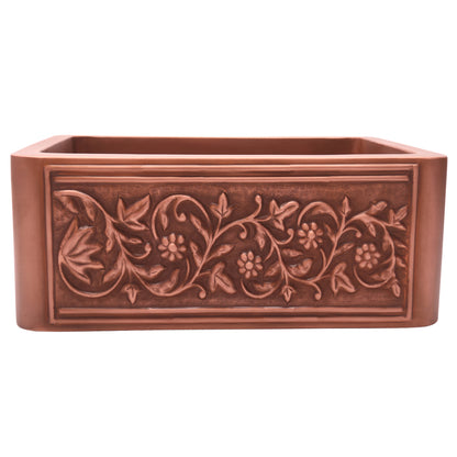 Barclay 33" Concord Single Bowl Copper Apron-Front Sink FSCSB3070-SAC