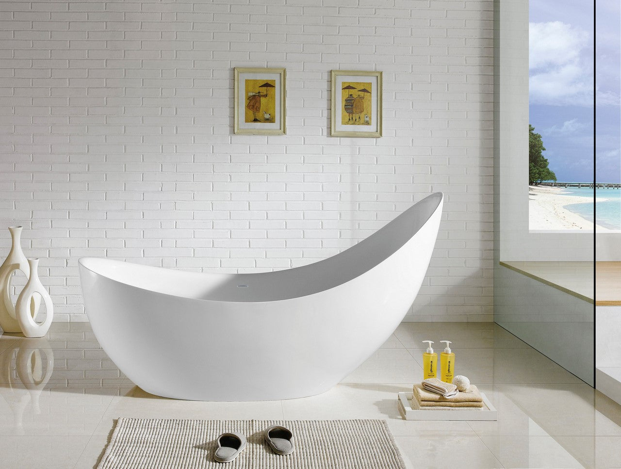 Kube Salto 81" Free Standing Bathtub DISCONTINUED