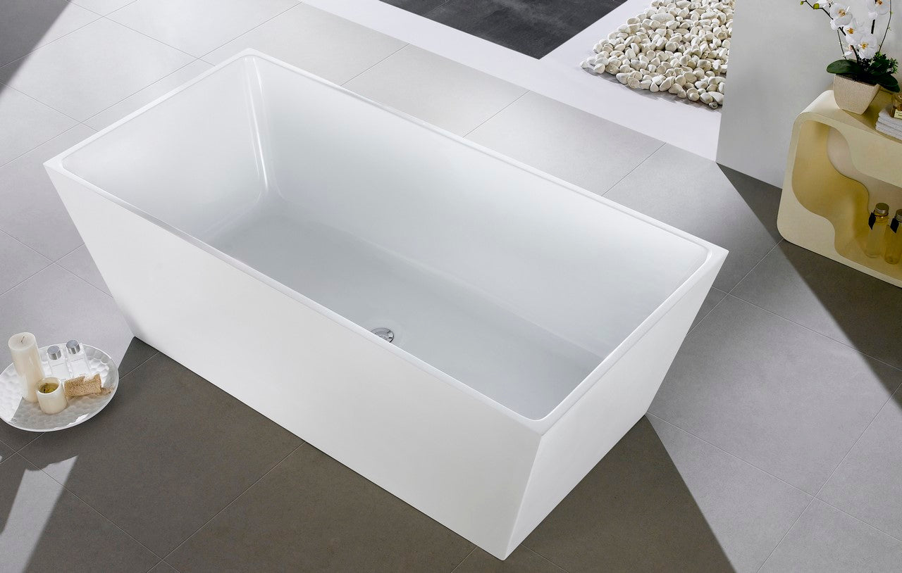 Kube Squadra 59" Free Standing Bathtub