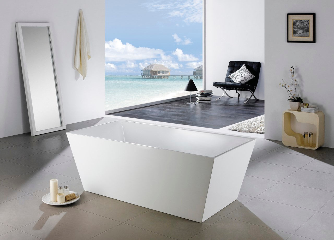 Kube Squadra 63" Free Standing Bathtub