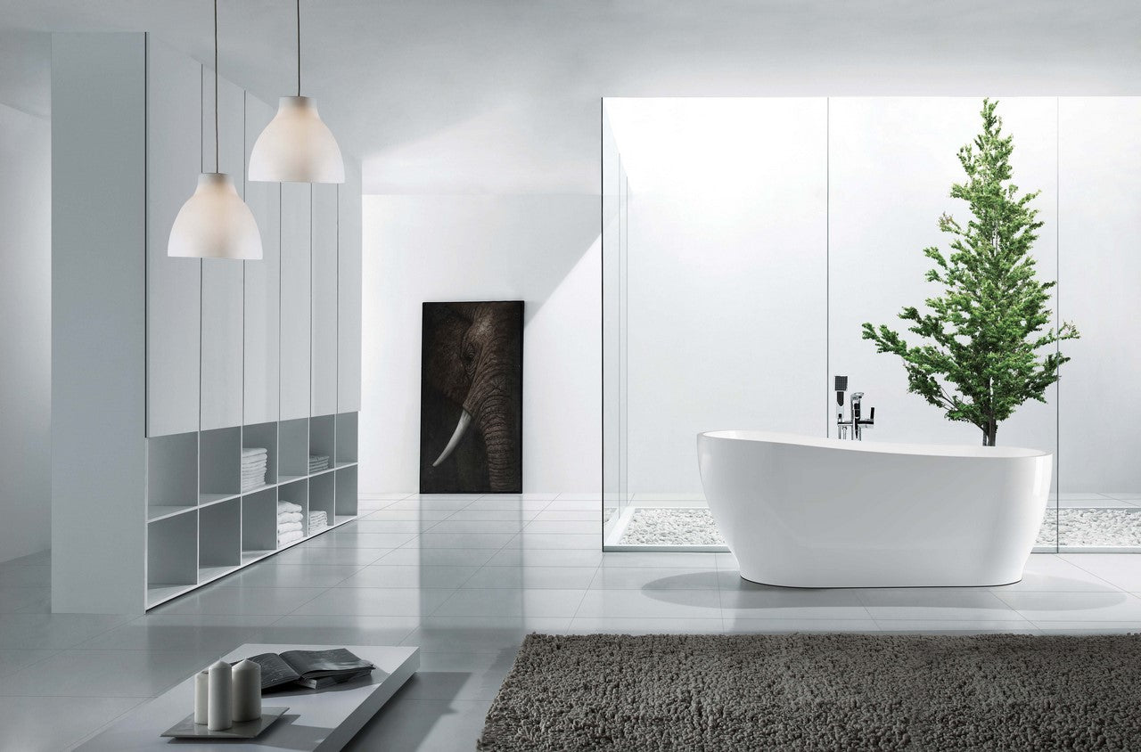 Kube Kono 67" Free Standing Bathtub