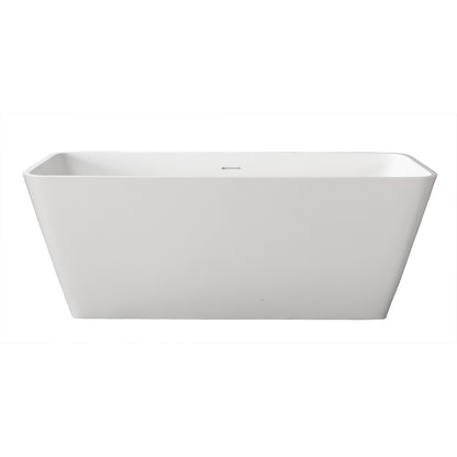 Barclay Romo 59" BARstone Freestanding Tub RTRECN59-WH