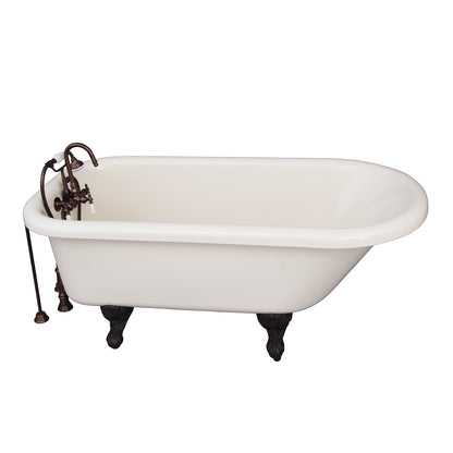 Barclay Anthea Acrylic Roll Top Tub Kit in Bisque TKADTR60-BORB1