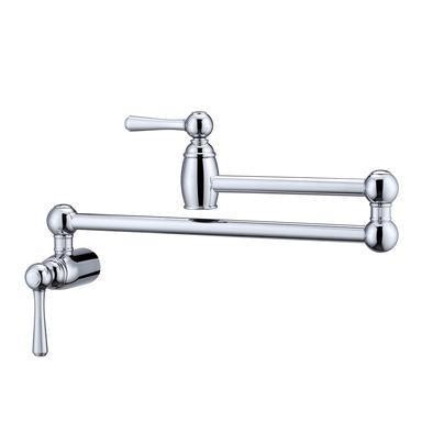 Barclay Dai Dual Handle Wall Mount Pot Filler KFP602-ORB Polished Chrome