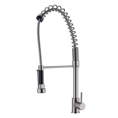 Barclay Celie Single Handle Kitchen Faucet with Spring Spout KFS402-CP